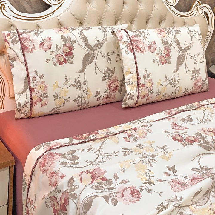 Jogo de Lençol Malva 4 Peças - 200 Fios Algodão