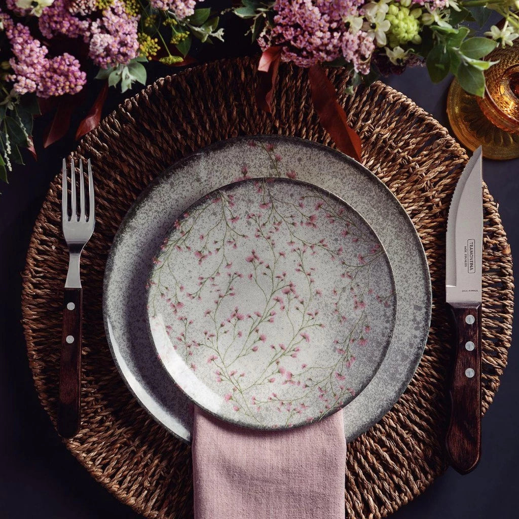 Jogo de Jantar Floralis Porcelana Decorada 20 Peças